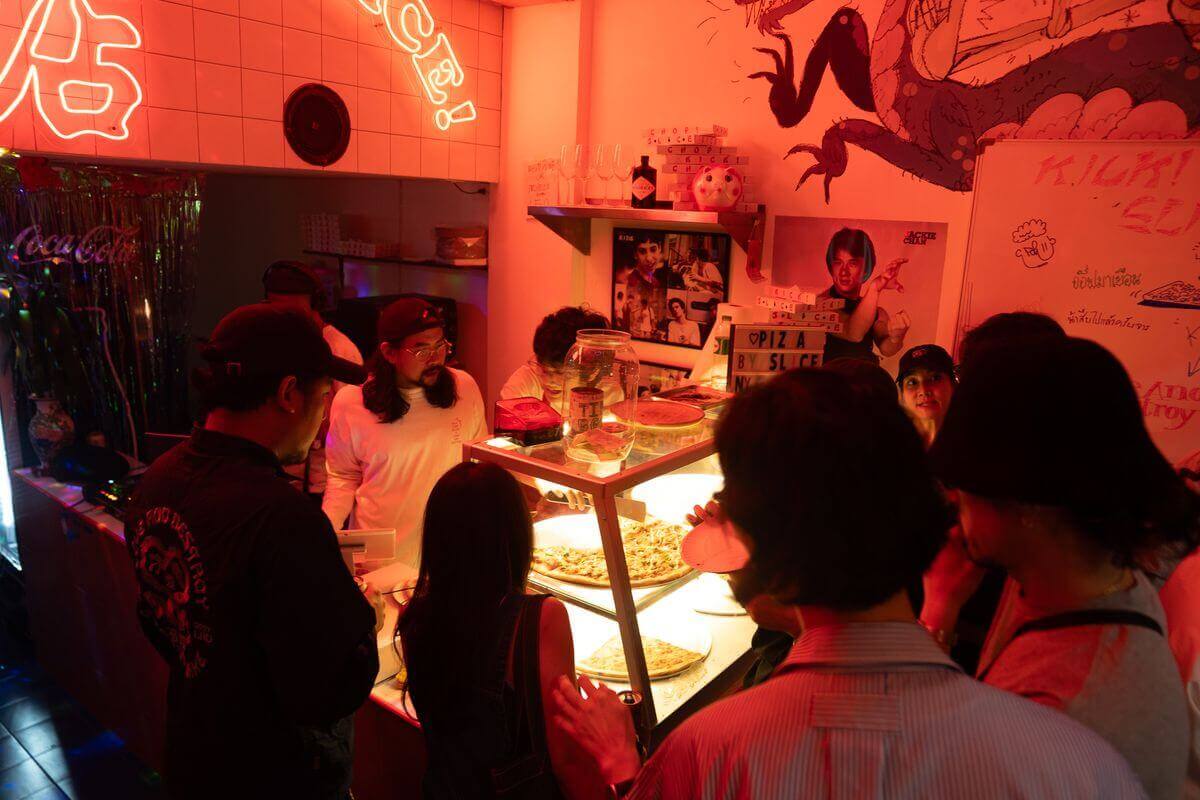 Counter in red light