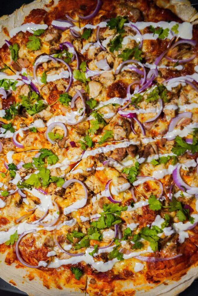 Loaded veggie pizza