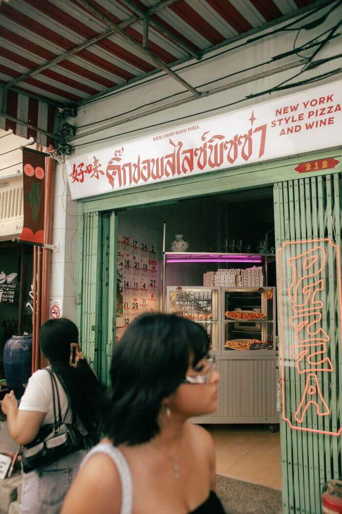Kick Chop Slice shopfront on Songwat Road by day